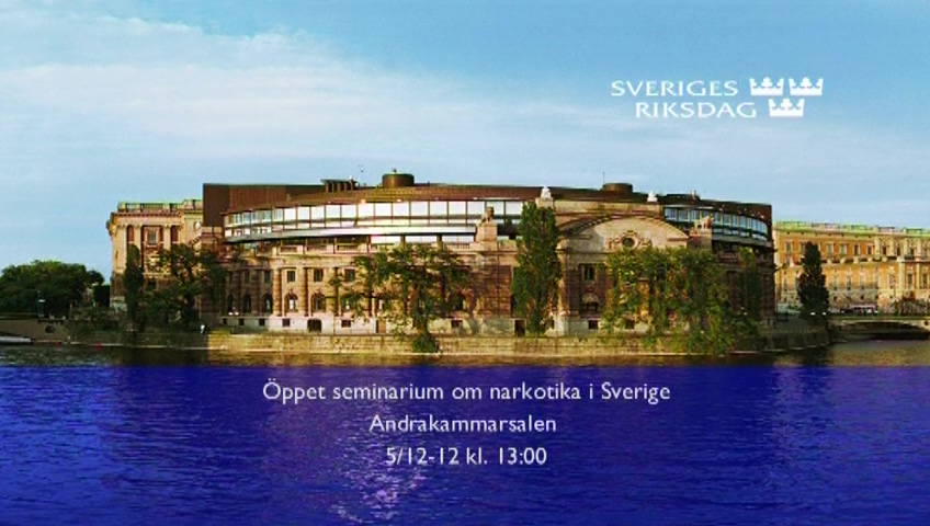 Stillbild från Öppet seminarium: Narkotika i Sverige