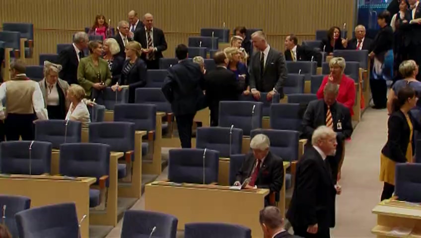 Stillbild från Riksmötets öppnande: Opening of the Riksdag session