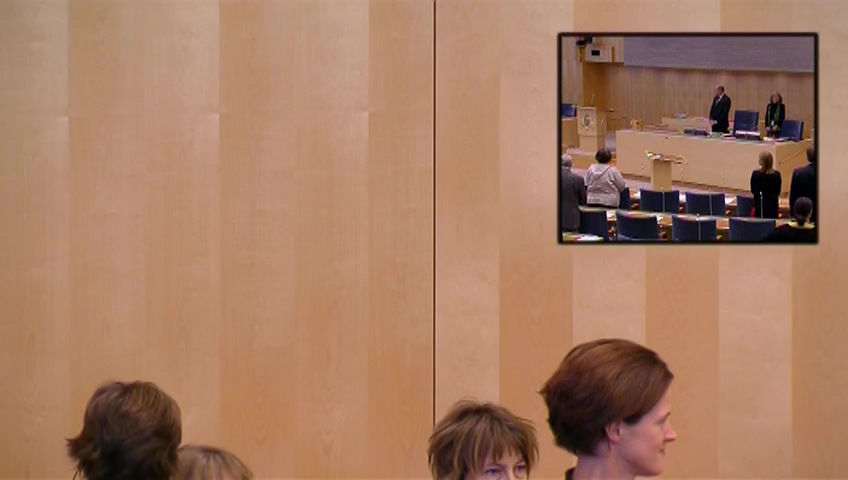 Stillbild från Budgetdebatt: Debatt med anledning av budgetpropositionens avlämnande – teckenspråkstolkad