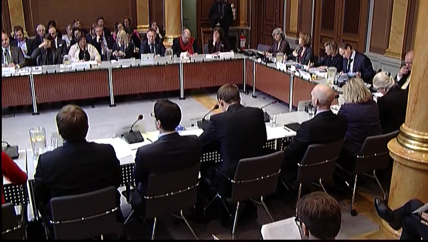Stillbild från Öppet samråd: Öppet samråd i EU-nämnden med statsministern