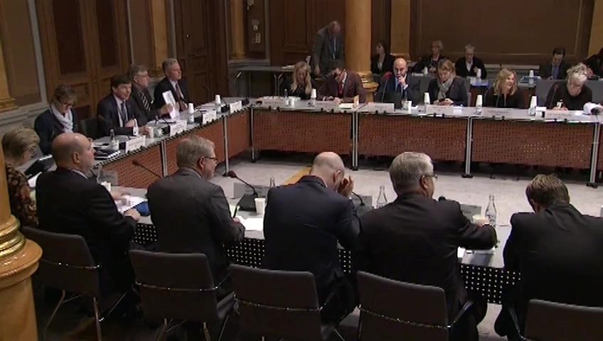 Stillbild från Öppen utfrågning: Öppet sammanträde i KU om JO:s verksamhet