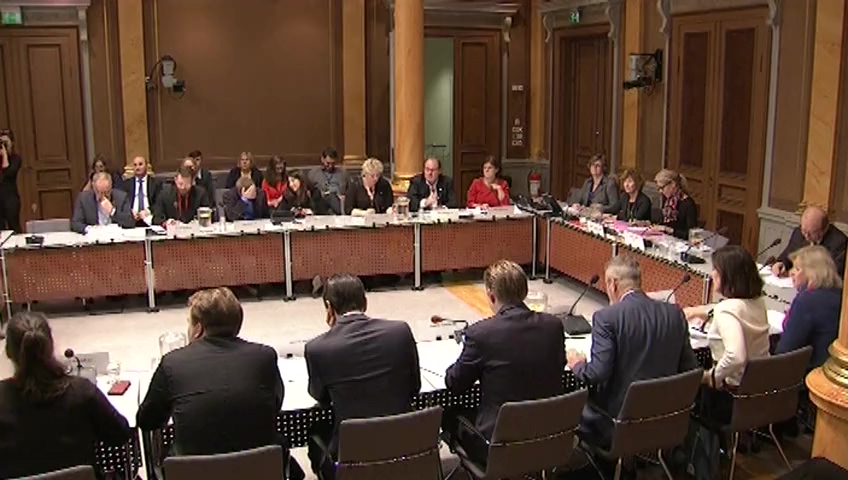 Stillbild från Öppet samråd: Öppet samråd i EU-nämnden med statsministern