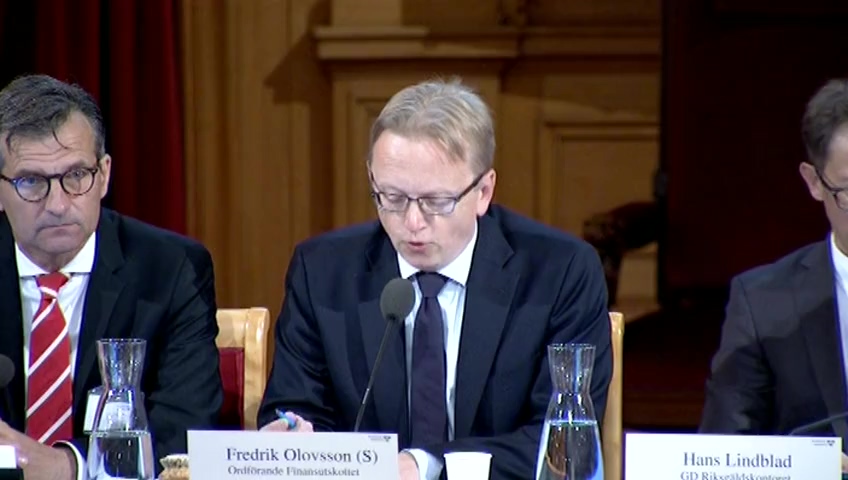 Stillbild från Öppen utfrågning: Öppen utfrågning om den finansiella stabiliteten