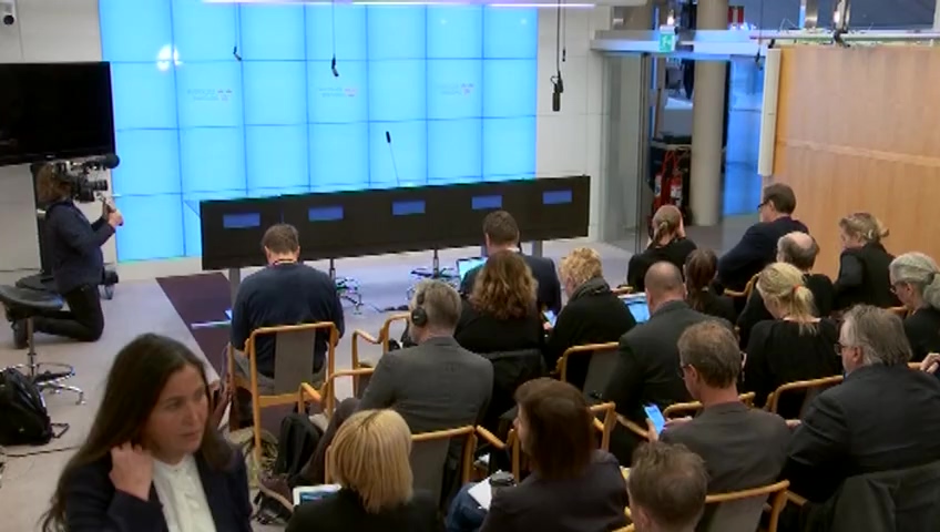 Stillbild från Presskonferens: Pressträff med talman Andreas Norlén