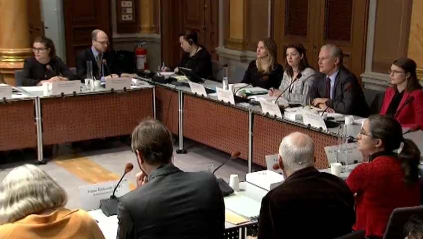 Stillbild från Öppet sammanträde: Öppet sammanträde i KU om JO:s verksamhet