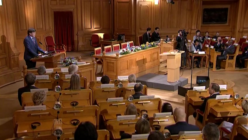 Stillbild från Öppet seminarium: Sydkoreas president besöker riksdagen