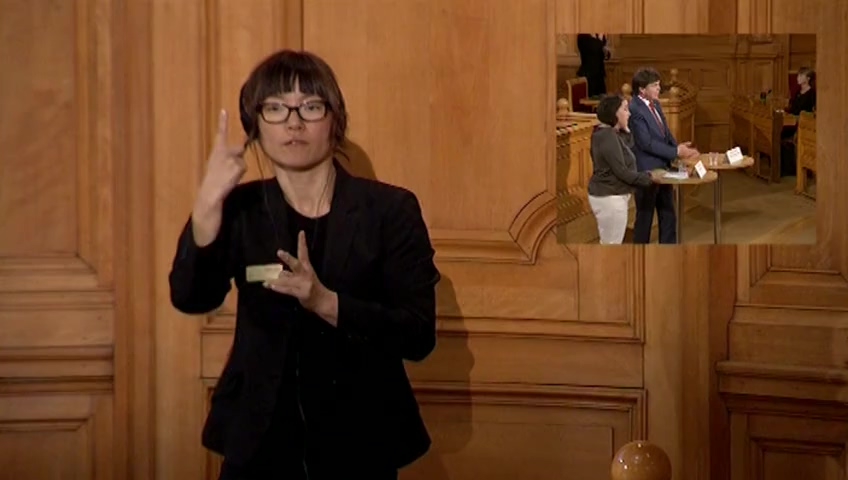 Stillbild från Öppet hus: Öppet hus: Talmannens första sju månader efter valet 2018 - teckenspråkstolkad