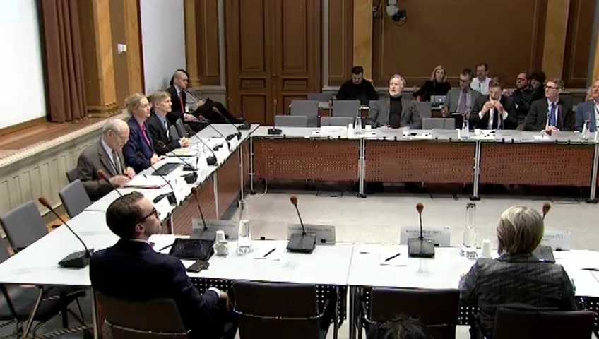 Stillbild från Öppen utfrågning: Öppen utfrågning om den aktuella penningpolitiken