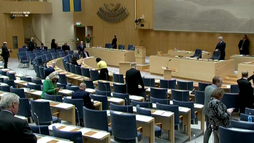 Stillbild från Partiledardebatt: EU policy debate between party leaders