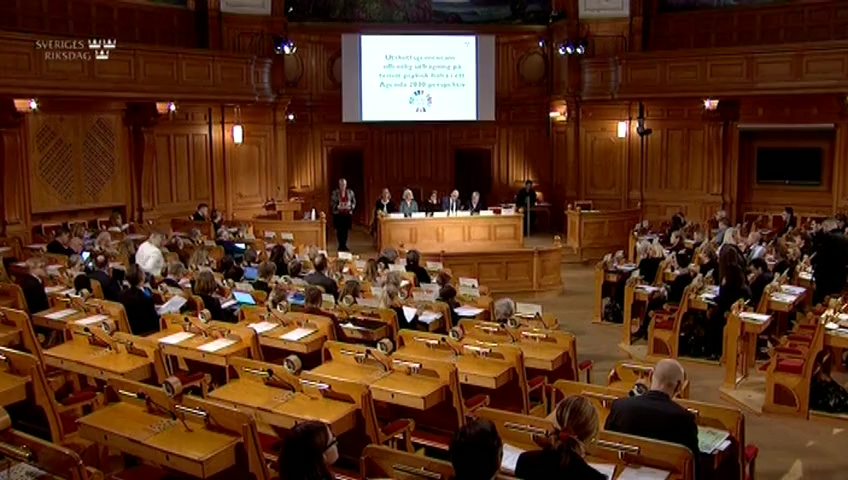 Stillbild från Öppen utfrågning: Öppen utfrågning om psykisk hälsa i ett Agenda 2030-perspektiv