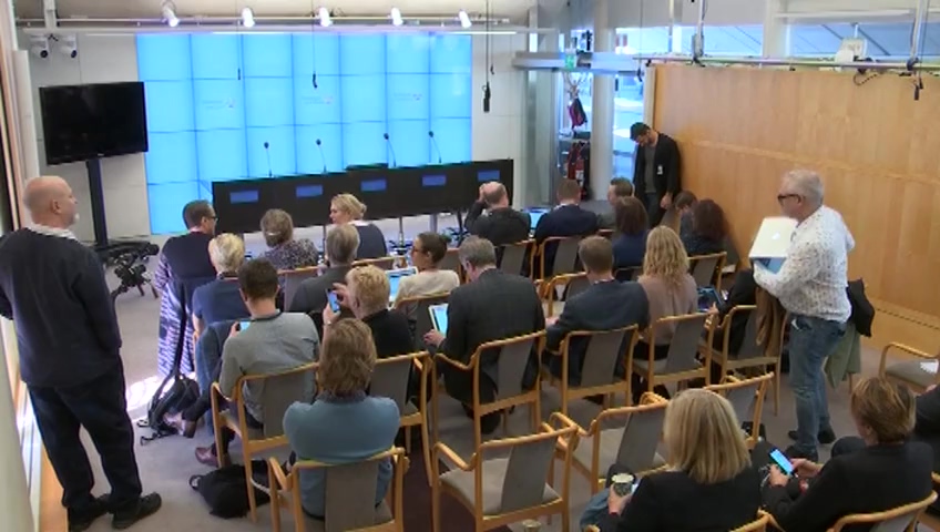 Stillbild från Presskonferens: Pressträff med talman Andreas Norlén