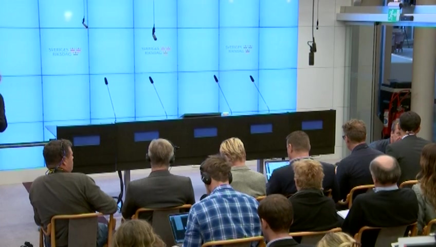 Stillbild från Presskonferens: Pressträff med talmannen