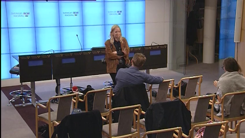 Stillbild från Presskonferens: Pressträff med talman Urban Ahlin och Stefan Löfven (S)