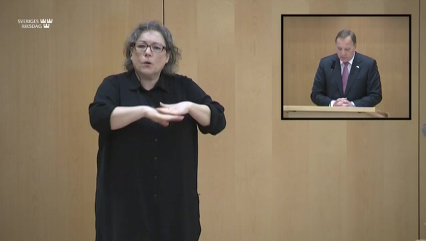 Stillbild från Partiledardebatt: Partiledardebatt – teckenspråkstolkad