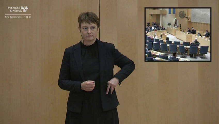 Stillbild från Partiledardebatt: Partiledardebatt - teckenspråkstolkad