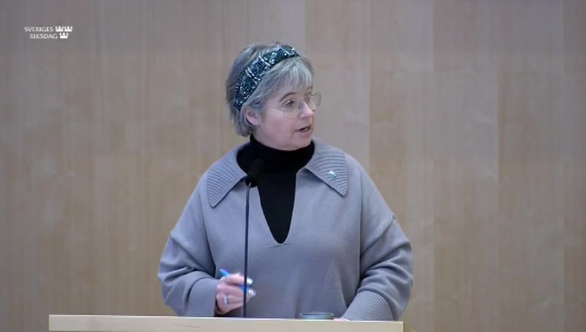 Stillbild från Debatt om förslag: Nya bestämmelser om hållbarhetsrelaterade upplysningar för vissa aktörer på finansmarknadsområdet