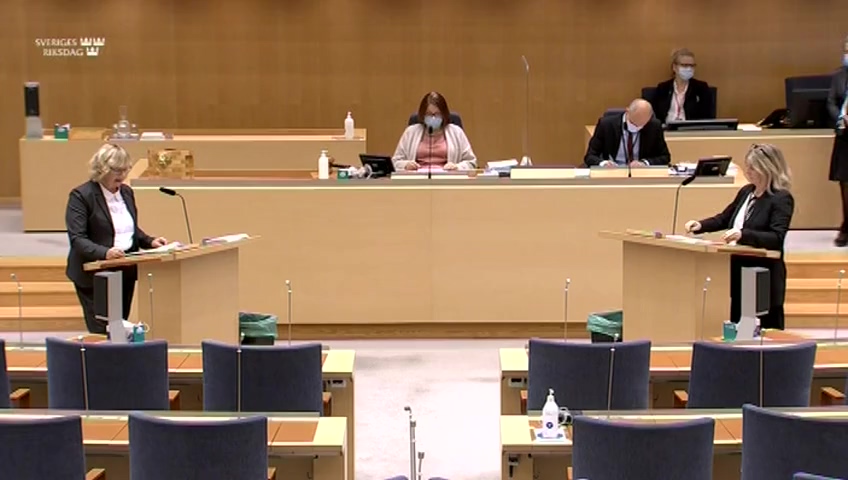 Stillbild från Interpellationsdebatt: Utredningen om ökad statlig närvaro i Härnösand