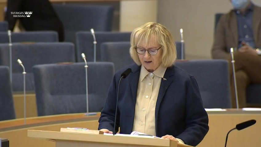 Stillbild från Interpellationsdebatt: Småföretagens deltagande i offentliga upphandlingar