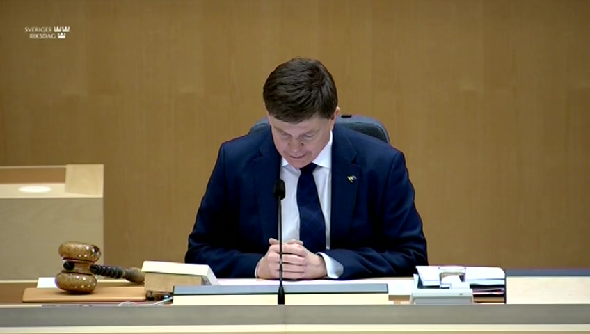 Stillbild från Särskild debatt: Särskild debatt
