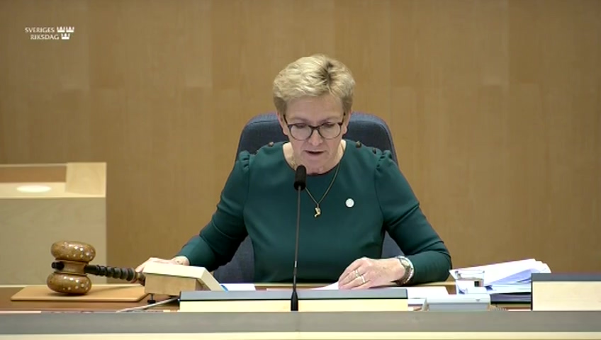 Stillbild från Debatt om förslag: Ändring i skatteavtalet mellan Sverige och Brasilien