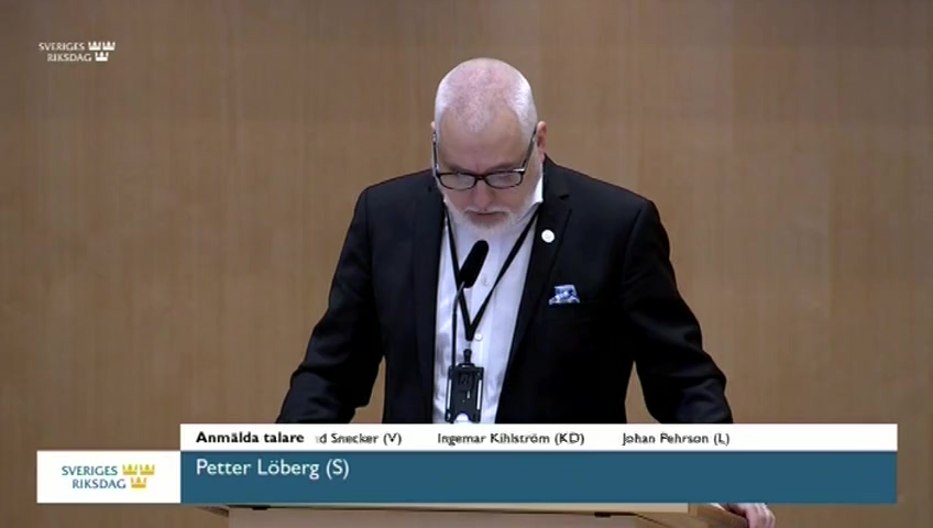 Stillbild från Debatt om förslag: Unga lagöverträdare