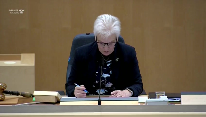 Stillbild från Statsministerns frågestund: Statsministerns frågestund