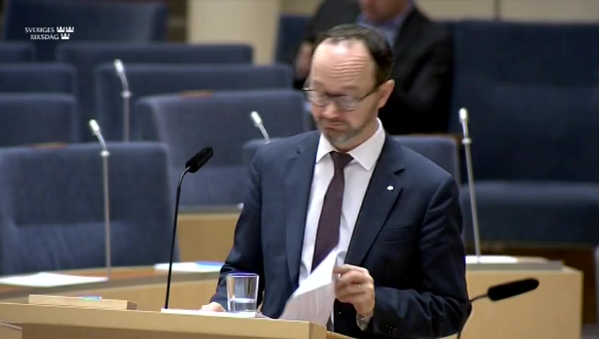 Stillbild från Interpellationsdebatt: Inlandsbanan