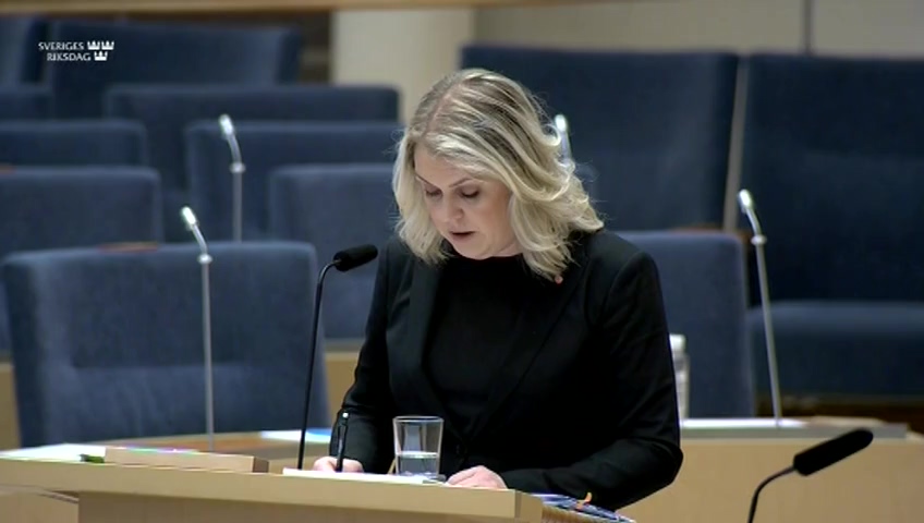 Stillbild från Interpellationsdebatt: Bristande konkurrensneutralitet 