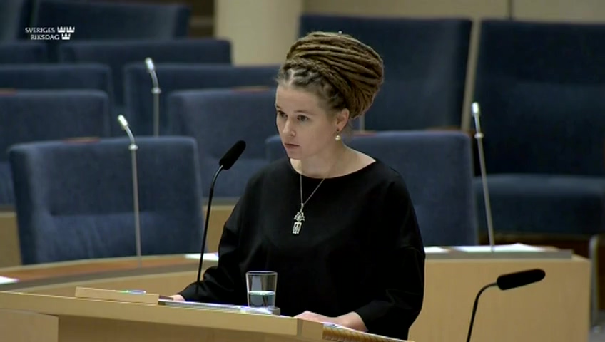 Stillbild från Interpellationsdebatt: Det svenska glasarbetet