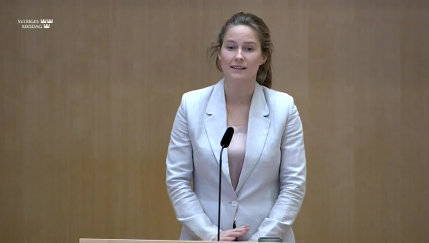 Stillbild från Debatt om förslag: Undantag från plan- och bygglagen vid spridning av en samhällsfarlig sjukdom