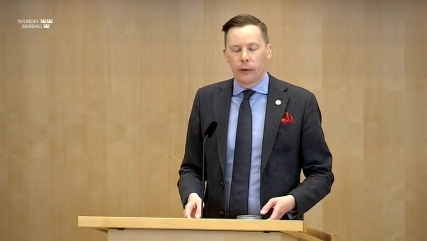 Stillbild från Debatt om förslag: Arbetsmiljö och arbetstid