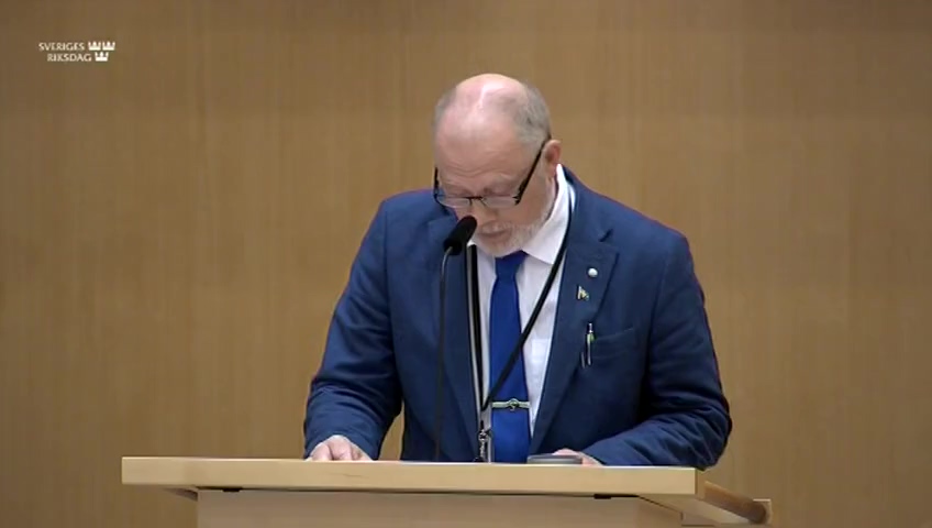 Stillbild från Debatt om förslag: Fjärrundervisning, distansundervisning och vissa frågor om entreprenad