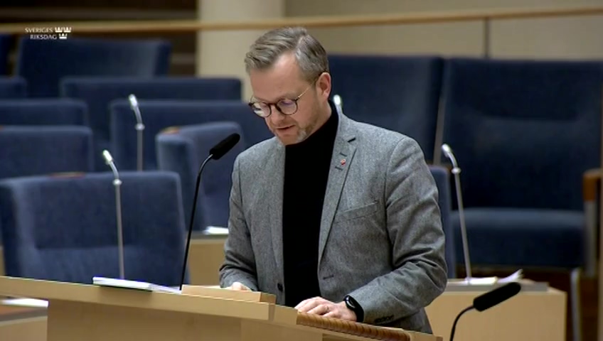 Stillbild från Interpellationsdebatt: Otryggheten i Malmö efter de senaste skjutningarna