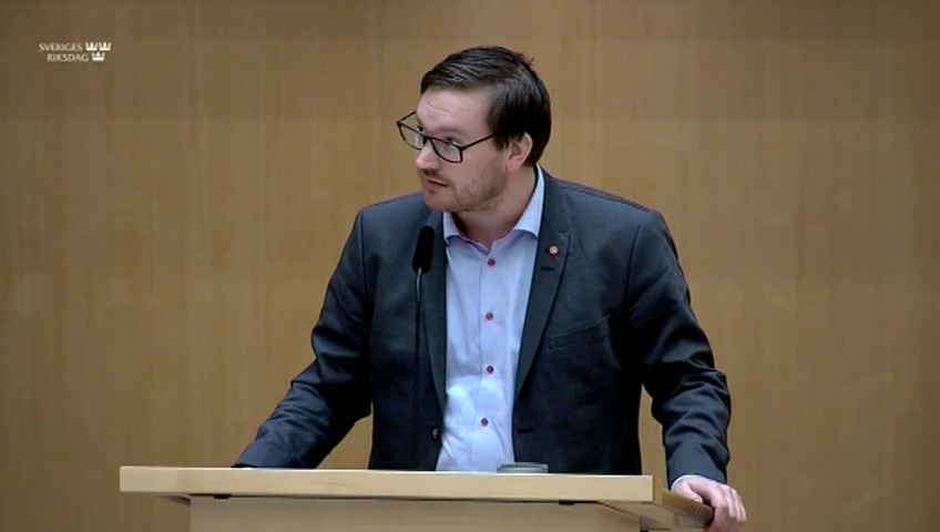 Stillbild från Debatt om förslag: Skyldighet för kreditinstitut att tillhandahålla kontanttjänster