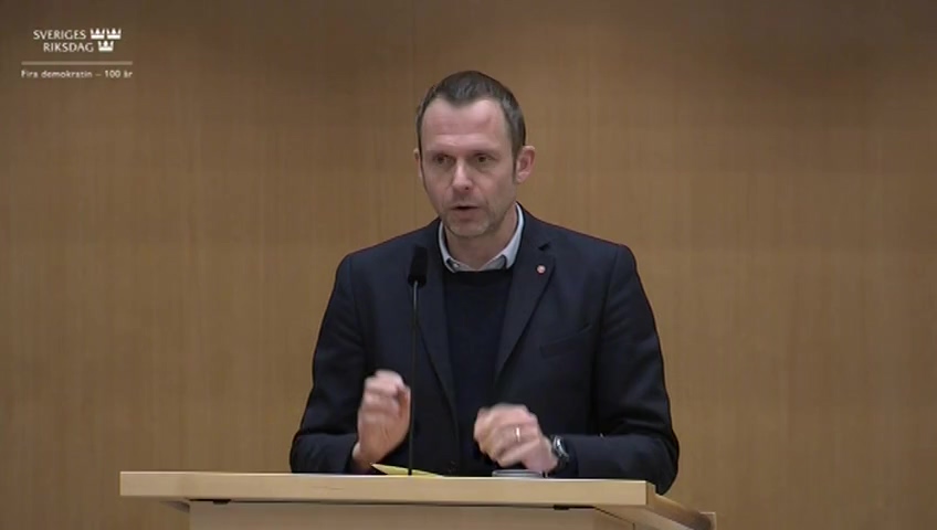 Stillbild från Debatt om förslag: Fjärde järnvägspaketet och andra järnvägsfrågor