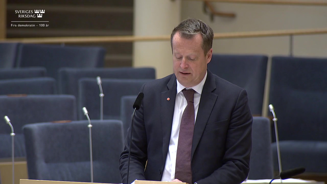 Stillbild från Interpellationsdebatt: Utrikes födda kvinnors etablering