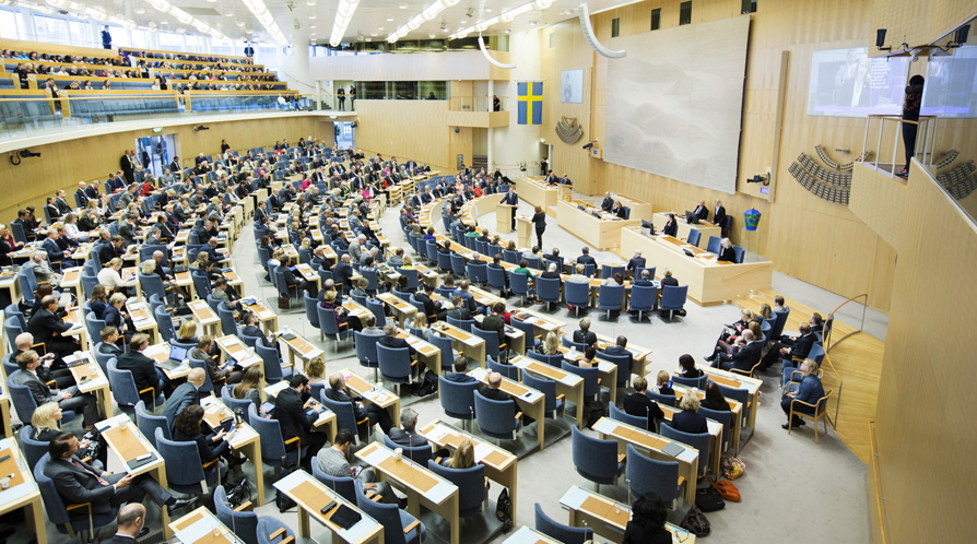 Stillbild från Val: Val av ordförande i riksdagens råd för Riksrevisionen