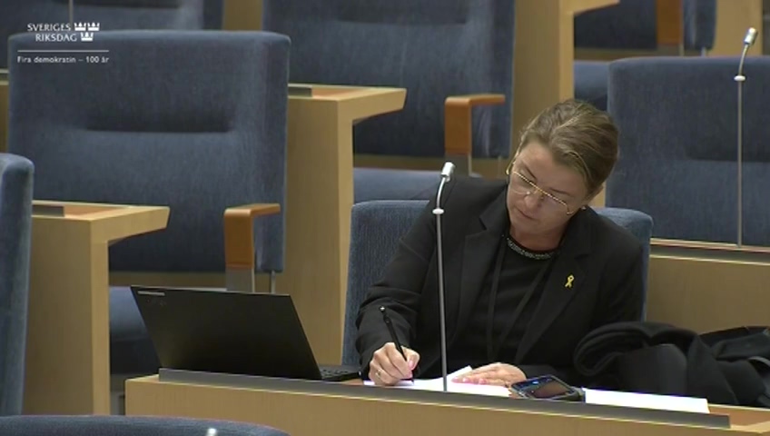 Stillbild från Interpellationsdebatt: Barnfetma