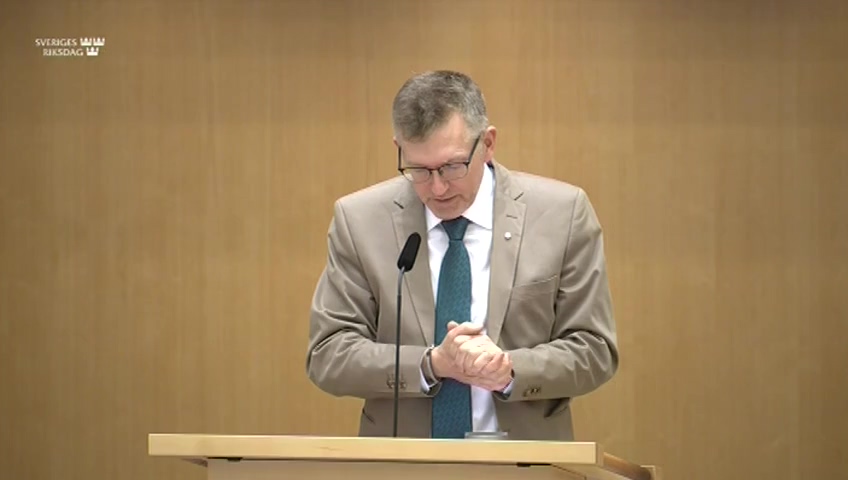 Stillbild från Debatt om förslag: Utfodring av vilt