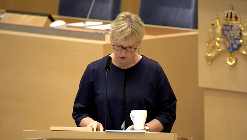 Stillbild från Interpellationsdebatt: Nedrustningsmötet