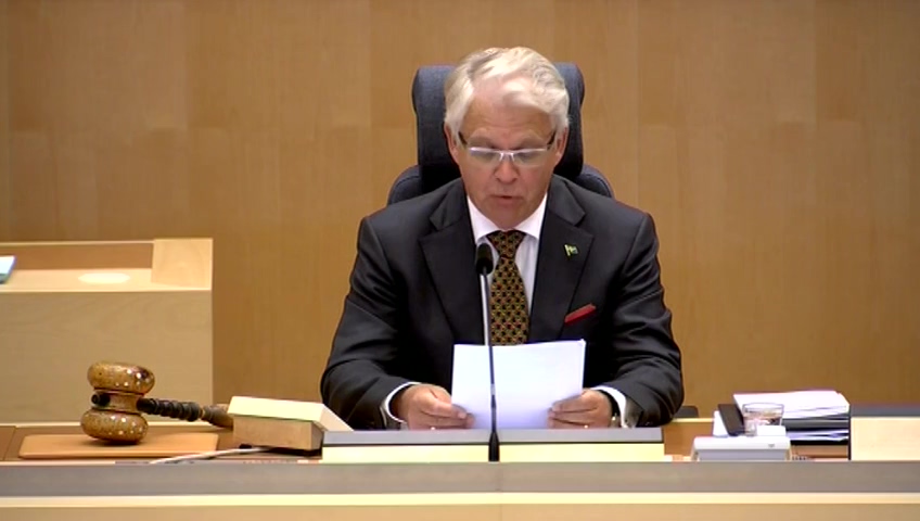 Stillbild från Aktuell debatt: Aktuell debatt om försvarsberedningens förslag
