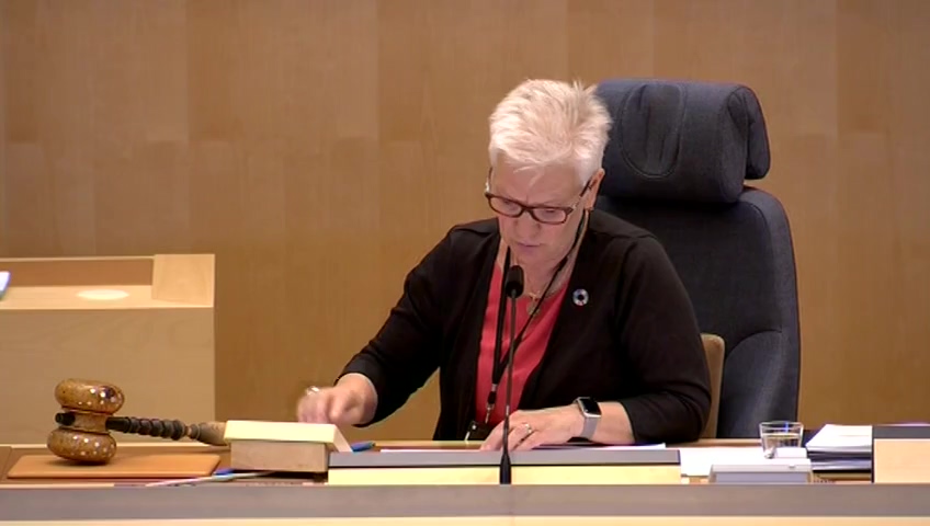 Stillbild från Debatt om förslag: Kommittéberättelse - kommittéernas verksamhet under 2018, m.m.