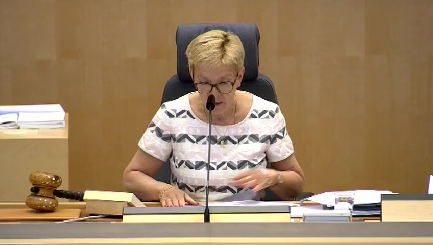 Stillbild från Debatt om förslag: Säkerhet vid geologisk lagring av koldioxid