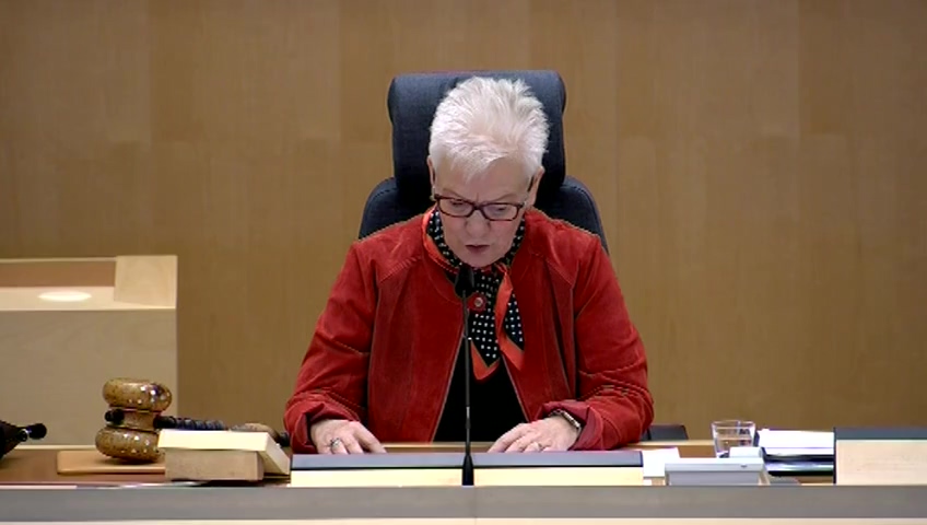 Stillbild från Aktuell debatt: Aktuell debatt om Arbetsförmedlingens organisationsförändring