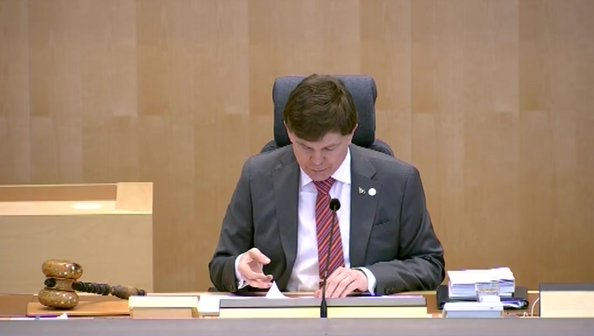 Stillbild från Debatt om förslag: Statlig förvaltning och statistikfrågor