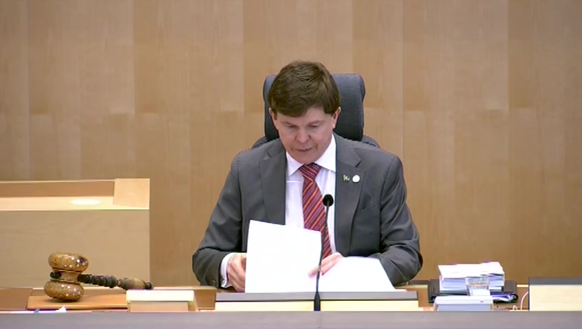 Stillbild från Debatt om förslag: Riksrevisionens rapport om tillämpningen av den kommunala finansieringsprincipen