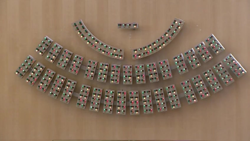 Stillbild från debatten i kammaren