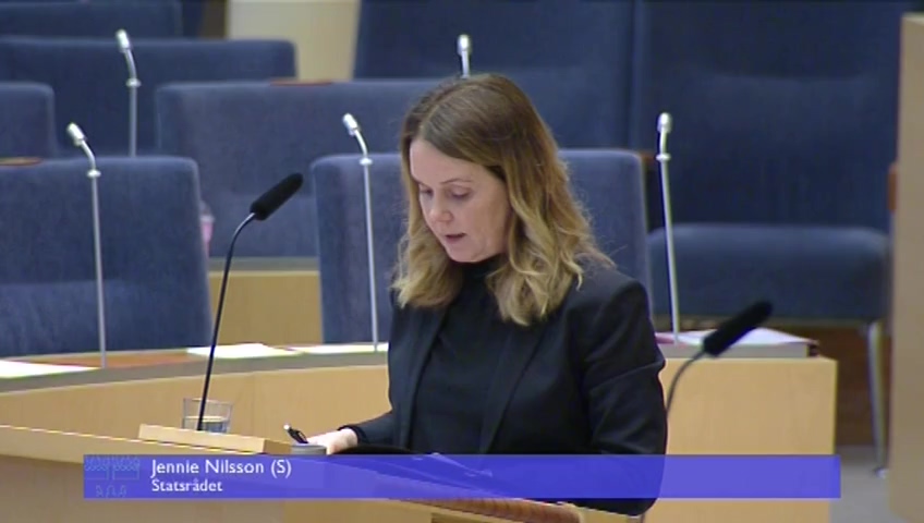 Stillbild från Interpellationsdebatt: Skarven
