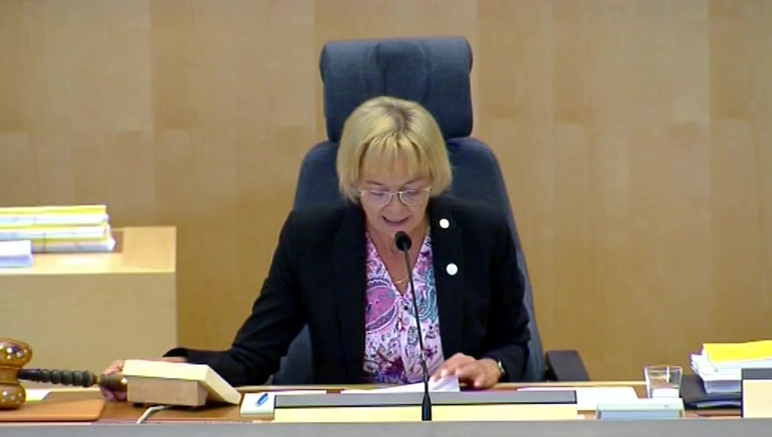 Stillbild från Debatt om förslag: Uppskov med behandlingen av vissa ärenden