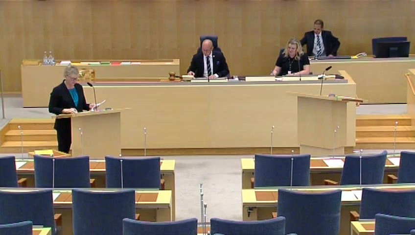 Stillbild från Interpellationsdebatt: Diplomatiska markeringar för yttrandefriheten